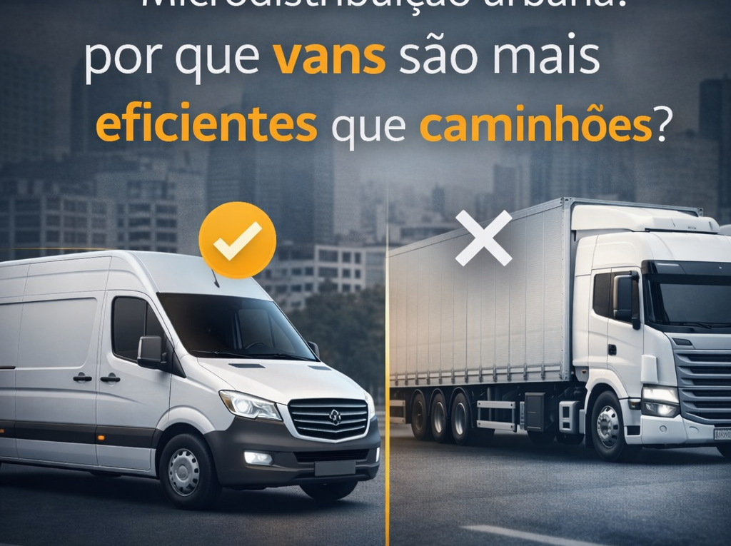 Microdistribuição urbana por que vans são mais eficientes que caminhões